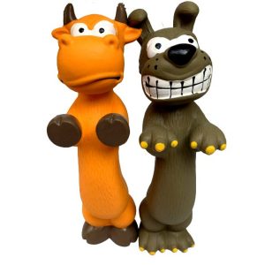 Pet Expert Играчка латекс животно со свирка 23цм