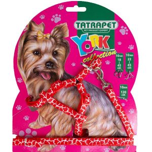 Tatrapet Градник со поводник црвен 1,0×18-45cm/120цм