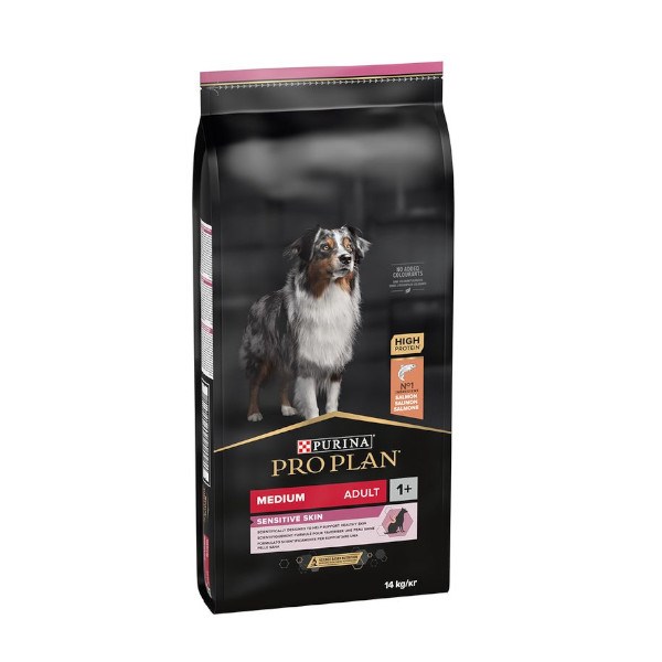 Purina Pro Plan Medium Adult Senzitive Skin so losos